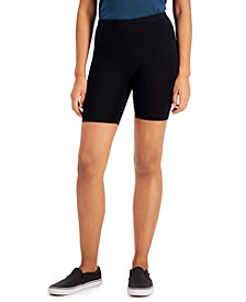 Cotton Bike Shorts, Created for Macy's