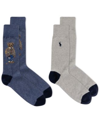 Polo Ralph Lauren - Men's Savannah Bear Socks 2-Pack
