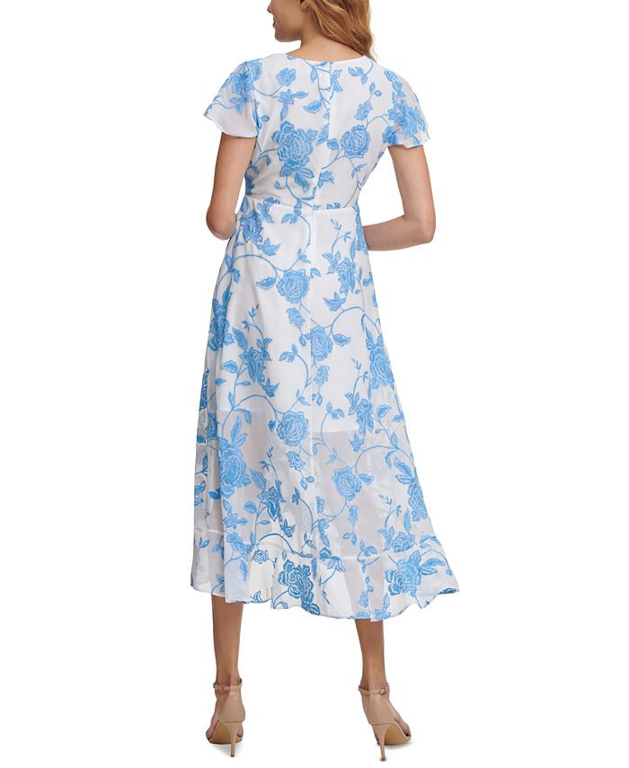 kensie Embroidered Midi Dress & Reviews - Dresses - Women - Macy's