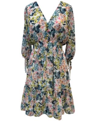 taylor floral print peasant dress