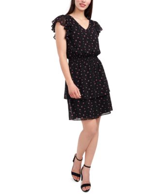 msk short sleeve shirt dress