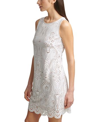 Jessica howard scalloped discount lace shift dress