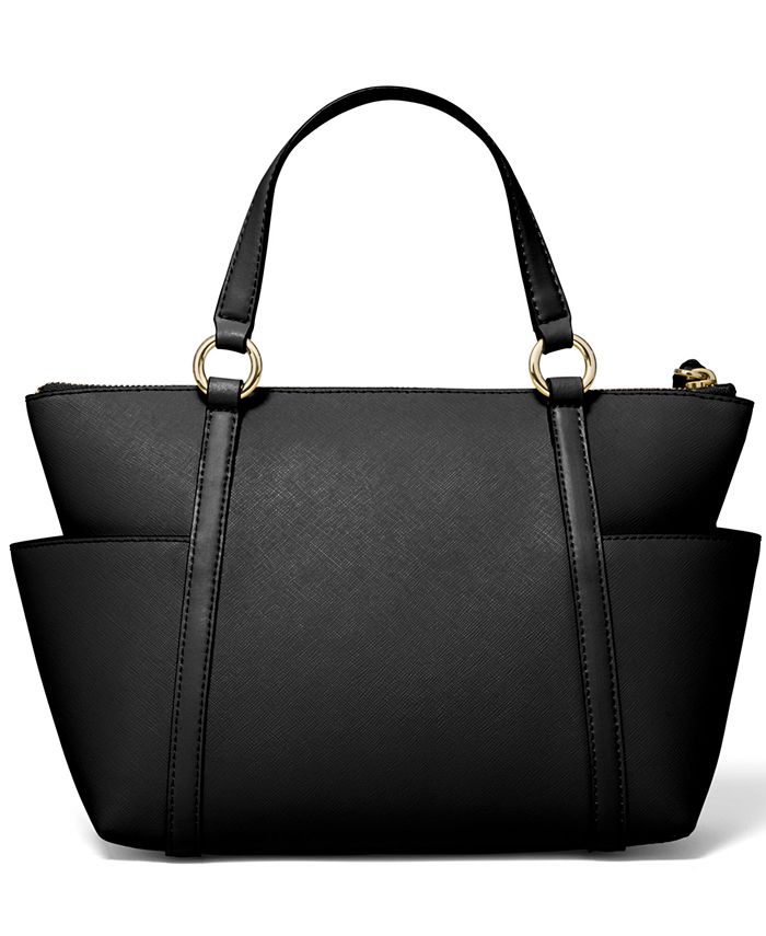 Sullivan Small Saffiano Leather Top-Zip Tote Bag