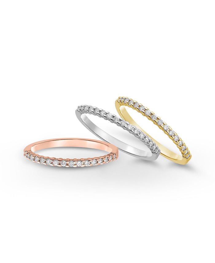 Macy's - Diamond Eternity Band (1/7 ct. t.w.) in 14k White, Yellow or Rose Gold