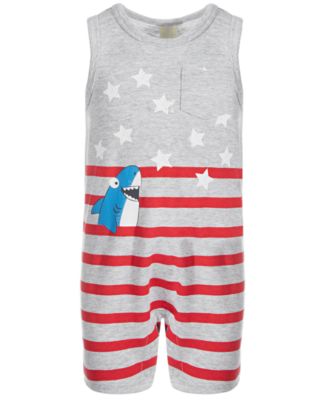 Magnolia Baby Boys Patriotic Astro Ice Pops Printed Short Playsuit main image 1