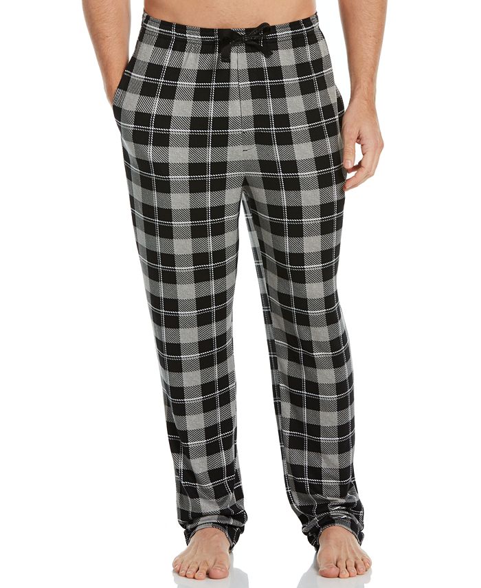Perry Ellis Portfolio Men's Plaid Knit Pajama Pants - Macy's