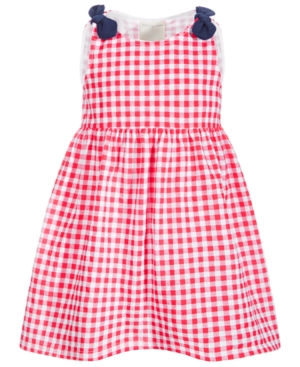 First Impressions Baby Girls Gingham Cotton Dress Created for Macy's