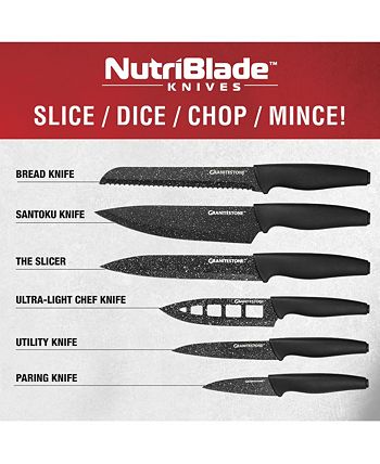 GraniteStone Pro Nutriblade 14-Piece Knife Set with Block 