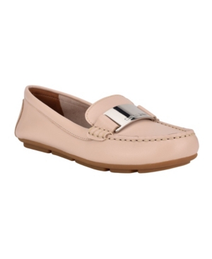 Calvin Klein Women's Lisette Casual Loafers Women's Shoes In Nude Leather