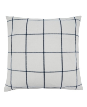 Saro Lifestyle Large Plaid Design Pillow Cover 20