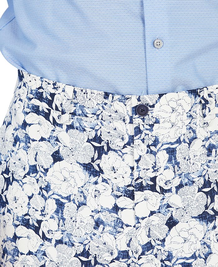 Bar III Men's SlimFit Floral Suit Separate Pant, Created for Macy's