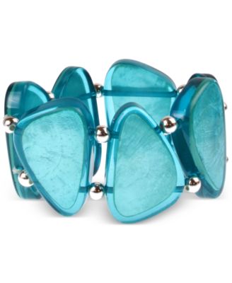 Style & Co - Bead & Resin Stone Stretch Bracelet