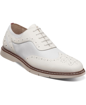 Stacy Adams Men's Summit Wingtip Lace Up Shoe In White