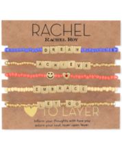  RACHEL Rachel Roy Joyero de viaje y juego de joyas para mujer  con caja de regalo, organizador de joyas de viaje para collares, aretes,  pulseras, anillos, aretes y juego de joyas