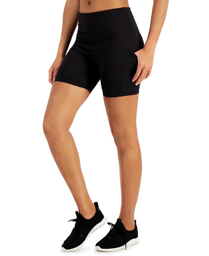 ID Ideology Women's High-Rise Bike Shorts, Created for Macy's - Macy's