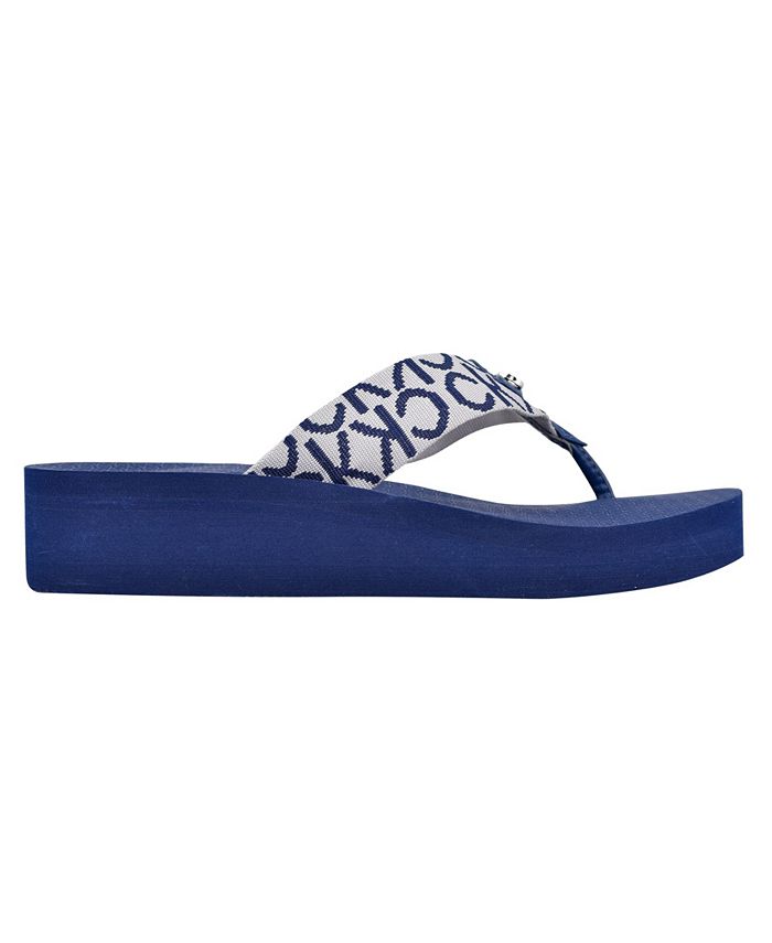 Calvin Klein Women's Meena Beach SlipOn Wedge Flip Flops & Reviews