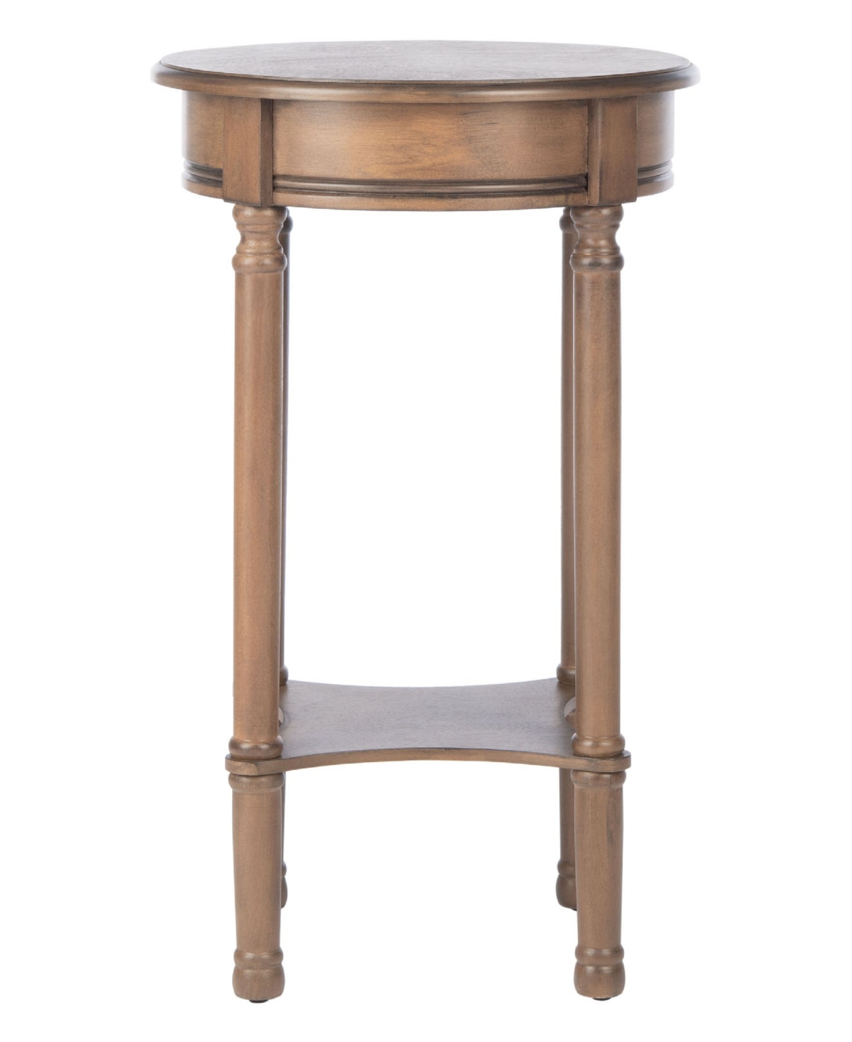 Safavieh Couture Tinsley Round Accent Table In Brown