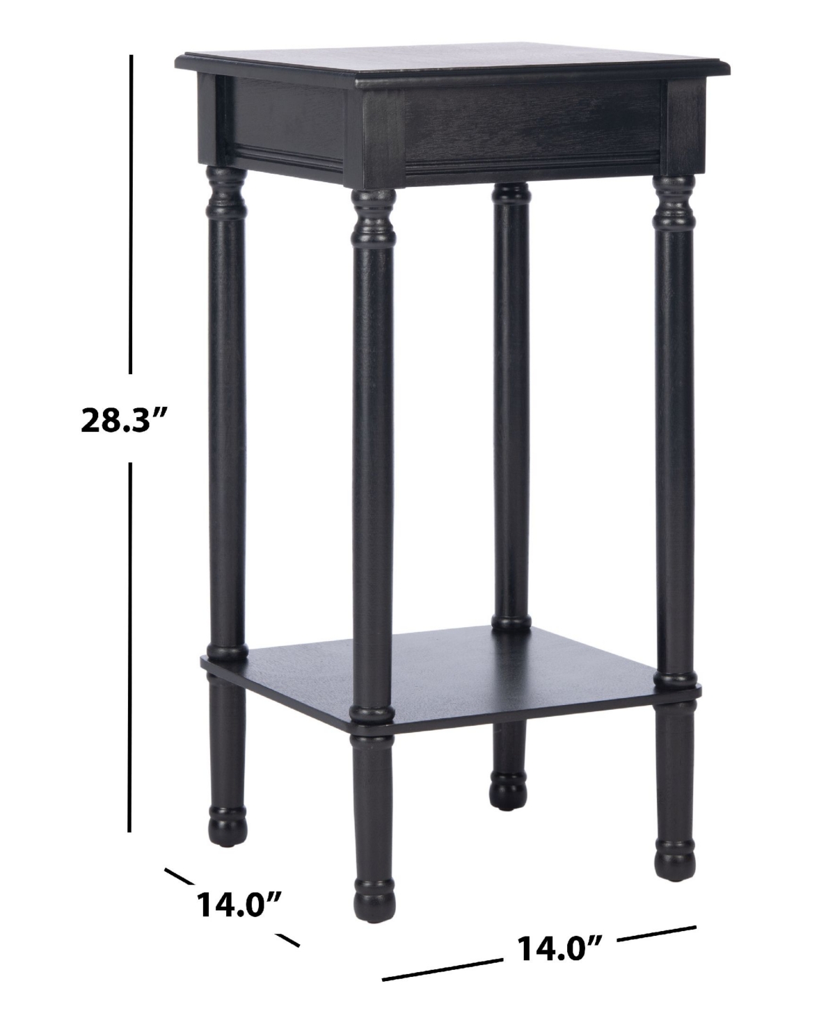 Safavieh Tinsley Square Accent Table In Black