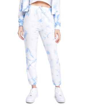 Sundown By Splendid Juniors' Playa Tie-Dyed Jogger Pants