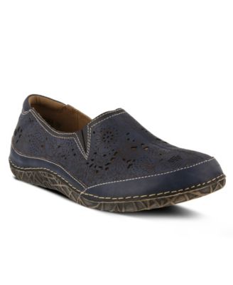 Spring Step Libora Slip-On Flat with Hand-Painted Design