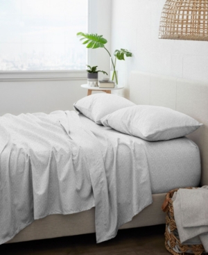 Ienjoy Home Home Collection Premium Ultra Soft Chambray Style Pattern 4-piece Bed Sheets Set In Light Gray