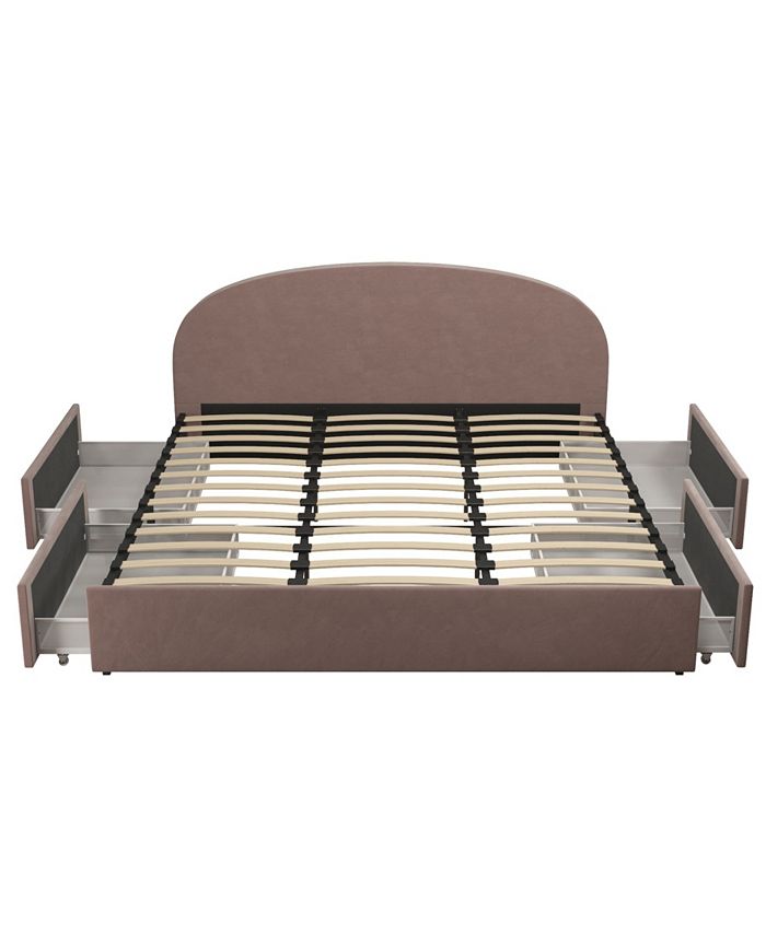 Mr. Kate Moon Upholstered Bed with Storage, King Macy's