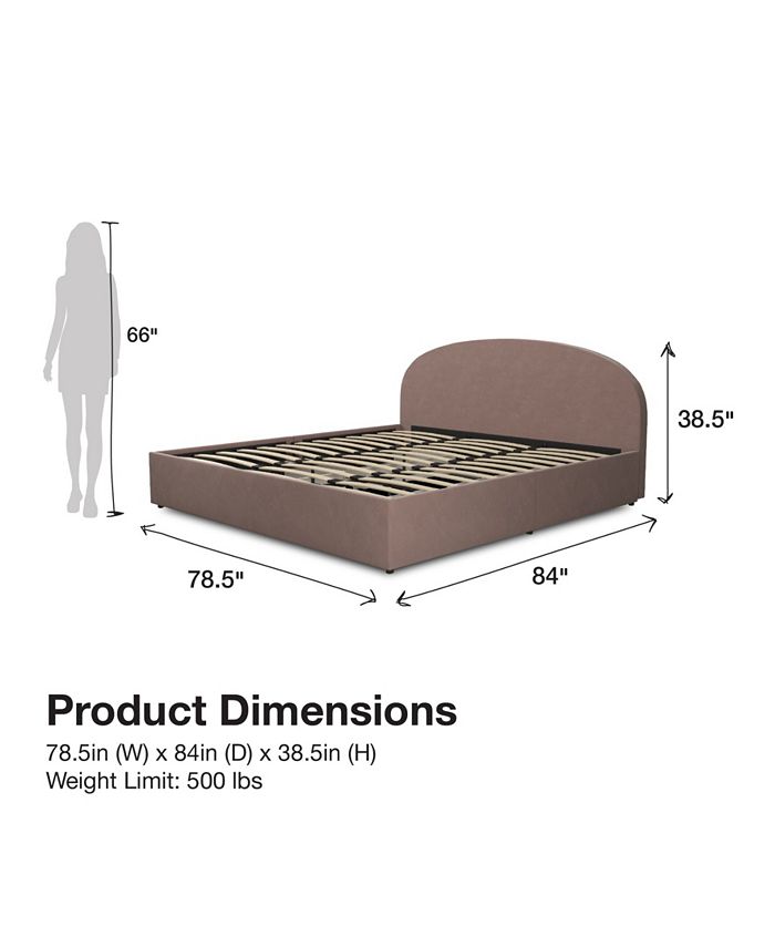 Mr. Kate Moon Upholstered Bed with Storage, King Macy's