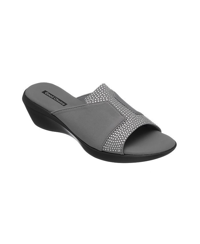 GC Shoes Women's Damita Elastic Wedge Sandal - Macy's