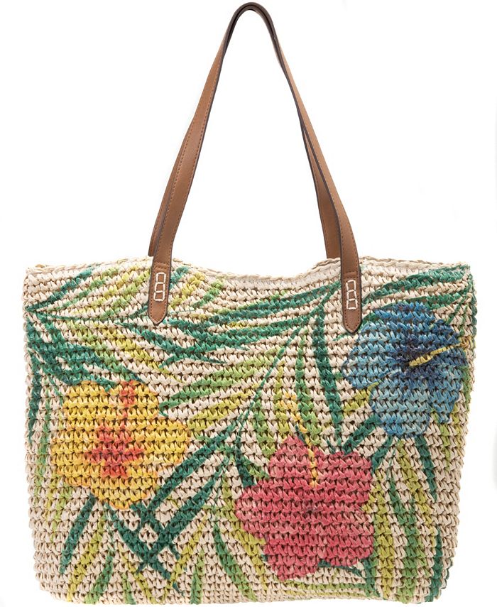 Macys womens straw best sale handbags