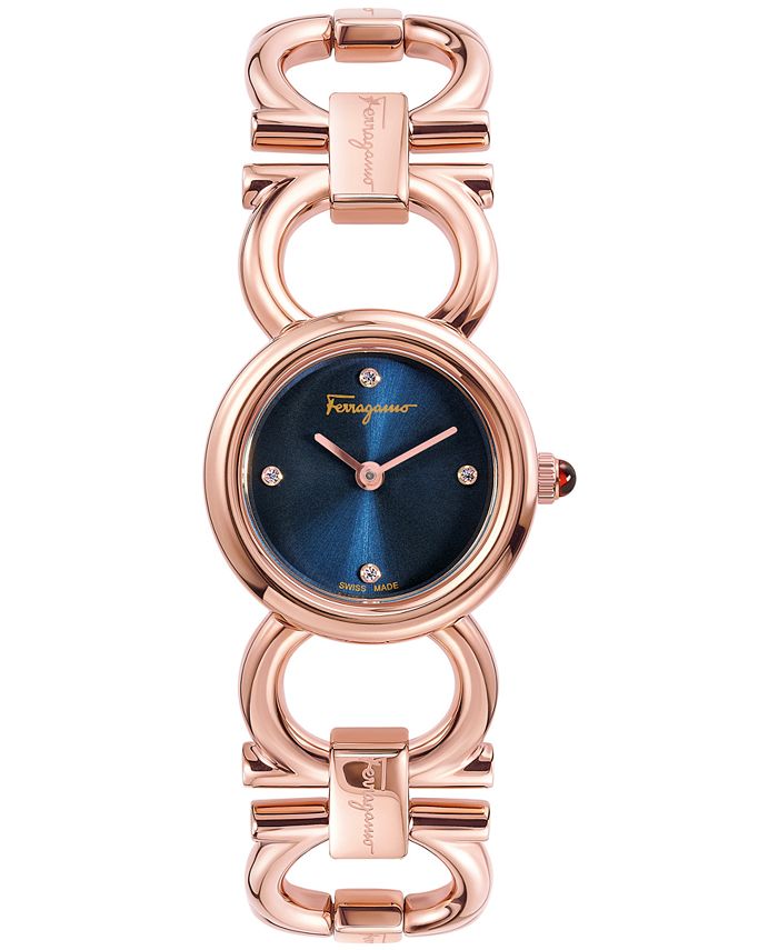 Ferragamo rose gold discount watch