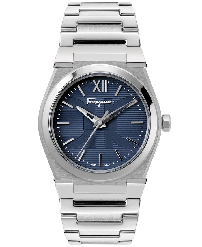 Salvatore Ferragamo - Men's Swiss Vega Stainless Steel Bracelet Watch 40mm