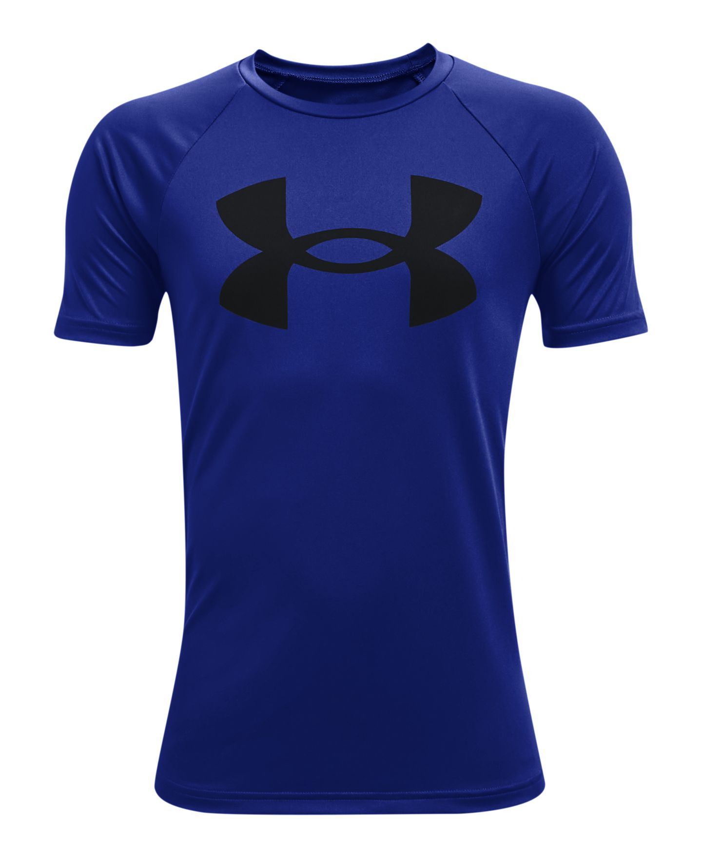 Детская футболка Under Armour Tech с большим логотипом и коротким рукавом, для мальчика, цвет: Королевский синий — фото 1