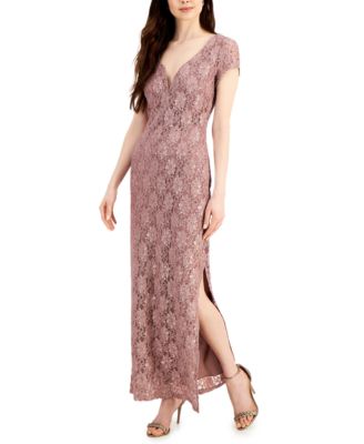 macy's pink lace dress