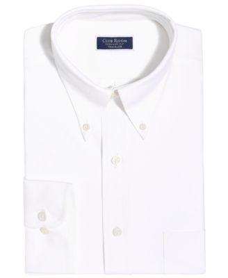 Club Room Men s Regular Fit Traveler Dress Shirt White Casual Shirts