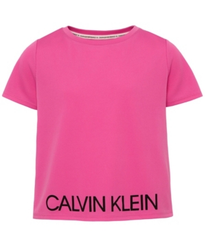 Calvin Klein Performance Big Girls Logo Mesh Tee