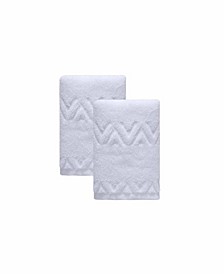 Turkish Cotton Sovrano Collection Luxury Hand Towels, Set of 2