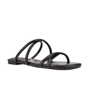 Nine West Women's Beva Criss-Cross Slip-On Flat Sandals Women's Shoes