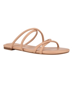 Nine West Women's Beva Criss-Cross Slip-On Flat Sandals Women's Shoes