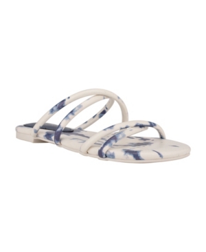 Nine West Women's Beva Criss-Cross Slip-On Flat Sandals Women's Shoes