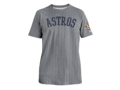New Era - Houston Astros Men's Throwback Pinstripe Crew Shirt