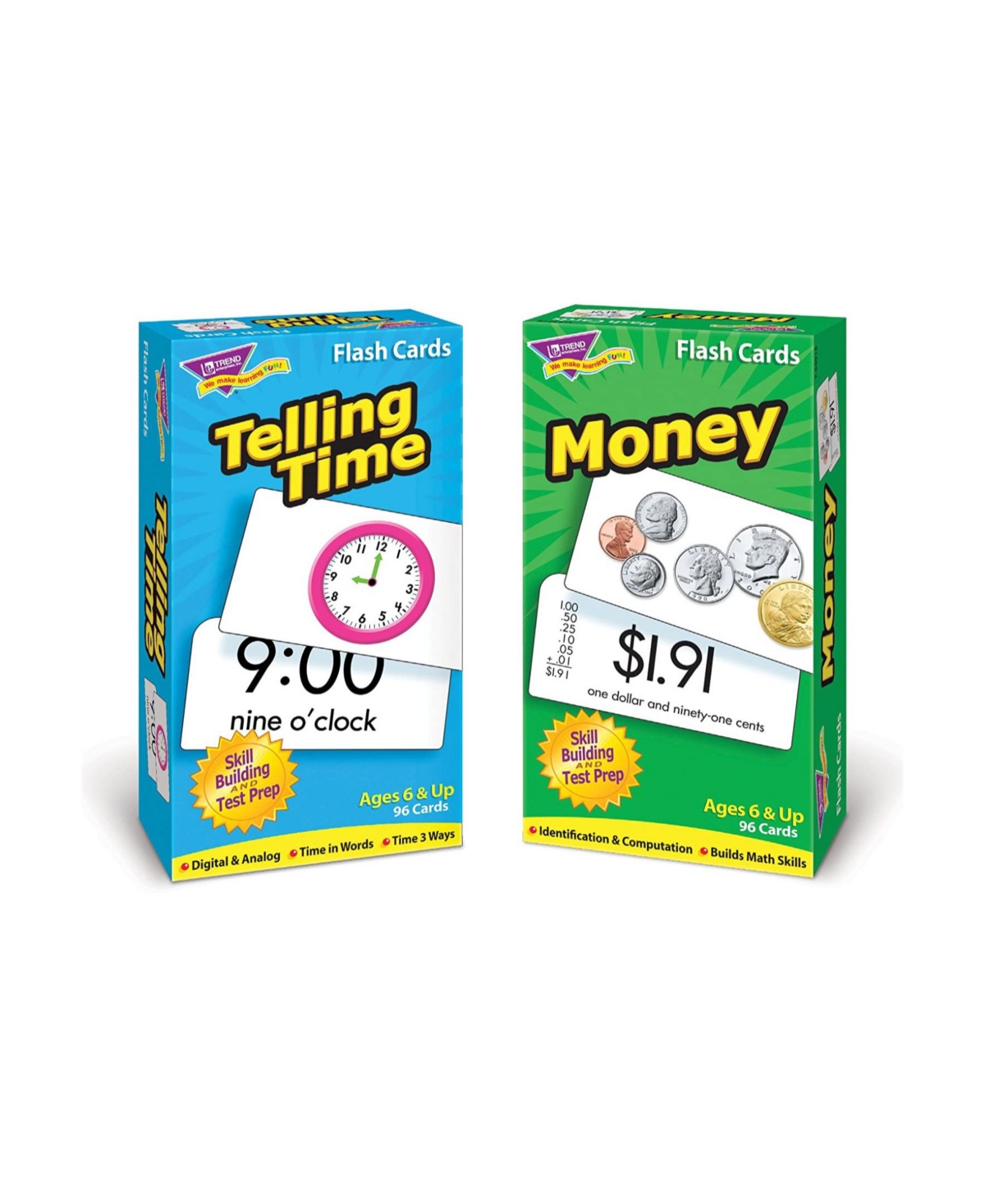 Shop Trend Enterprises Time And Money Skill Drill Flash Cards Assortment In Open Misce