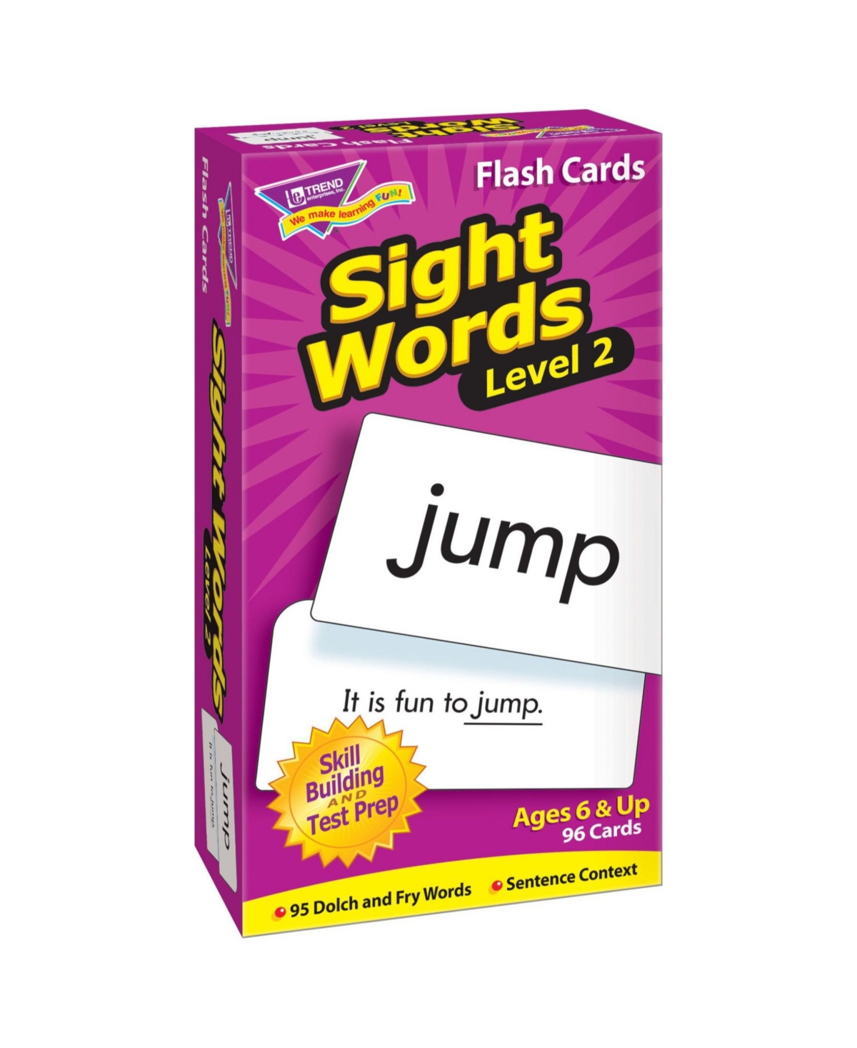 Trend Enterprises Sight Words Level 2 Skill Drill Flash Cards In Open Misce