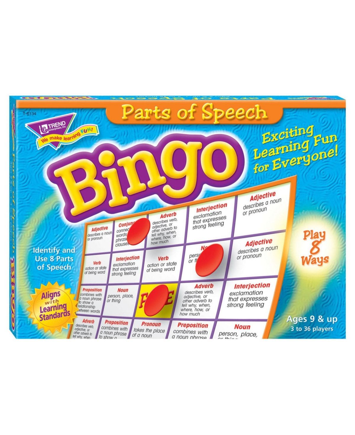Trend Enterprises Kids' Parts Of Speech Bingo Game In Open Misce