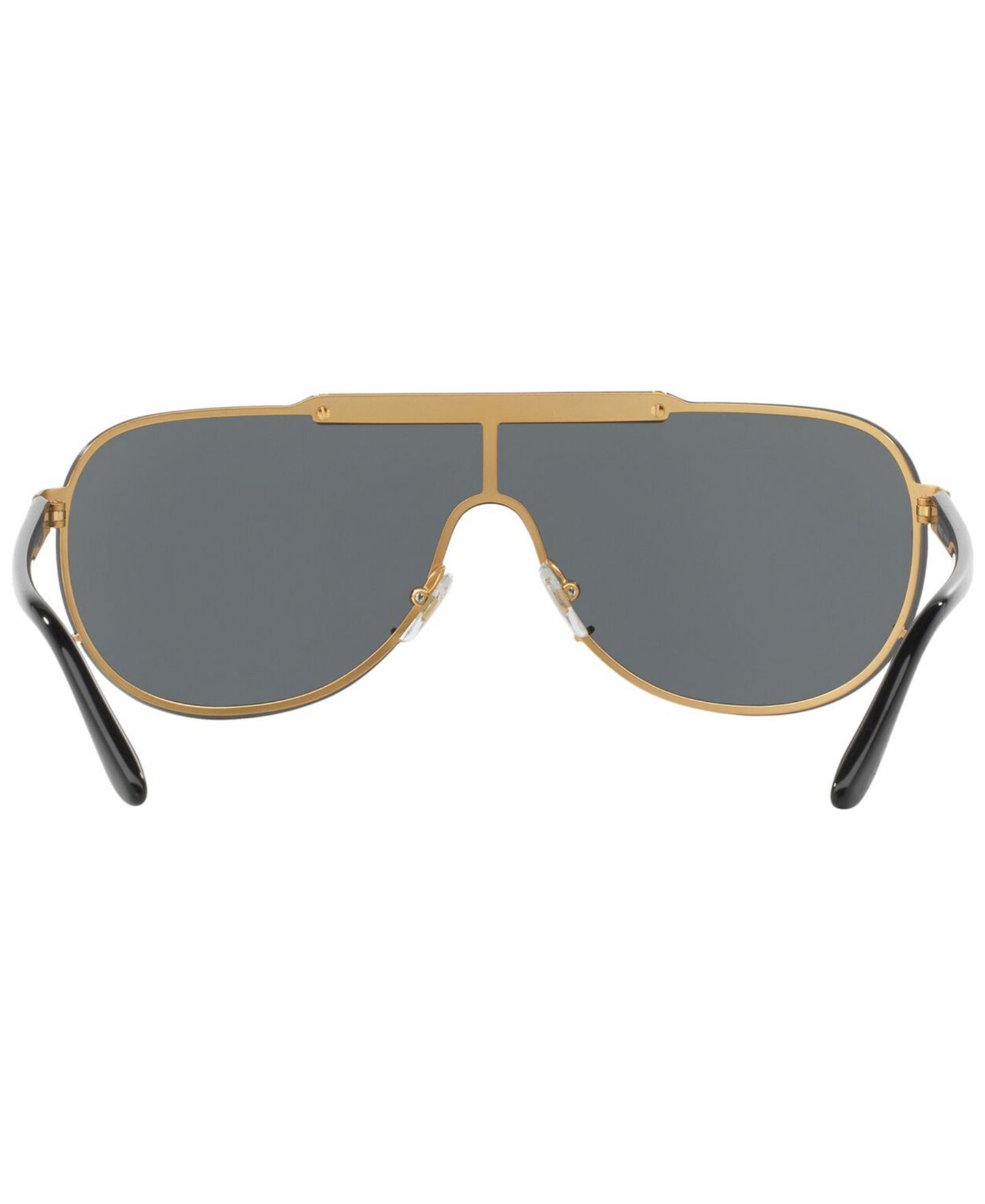 Женские солнцезащитные очки Versace Sunglasses, VE2140, цвет: Золотой / Серый — фото 7