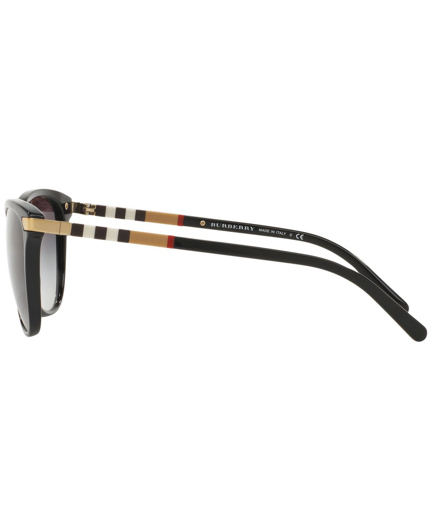 Женские солнцезащитные очки Burberry Gradient Sunglasses, BE4216, цвет: Чёрный / Серый градиентный — фото 8