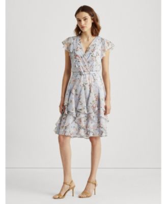 ralph lauren floral georgette dress