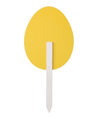Set of 3 15"H Wooden Easter Egg Yard Stake