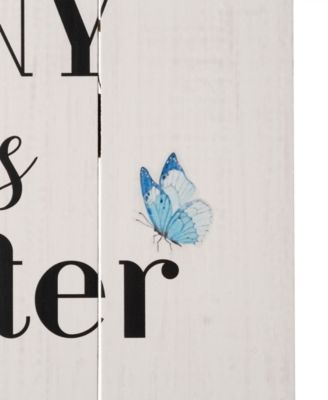 18"H Easter Wooden Bunny Wall Decor