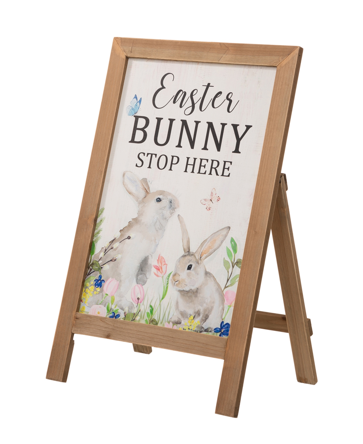 24"H Easter Wooden Porch Sign / Standing Decor - Multi