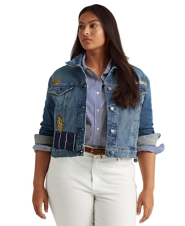 Lauren Ralph Lauren Plus Size Denim Jacket & Reviews - Jackets & Blazers - Plus  Sizes - Macy's